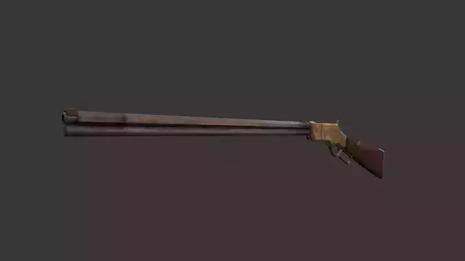 Henry rifle model 1860 3D model