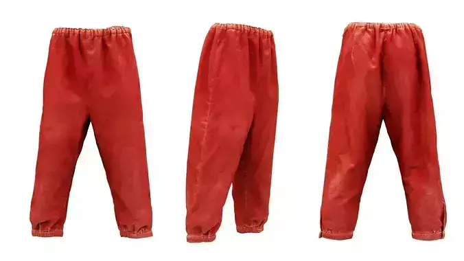 Leaf Trousers Low-poly 3D model