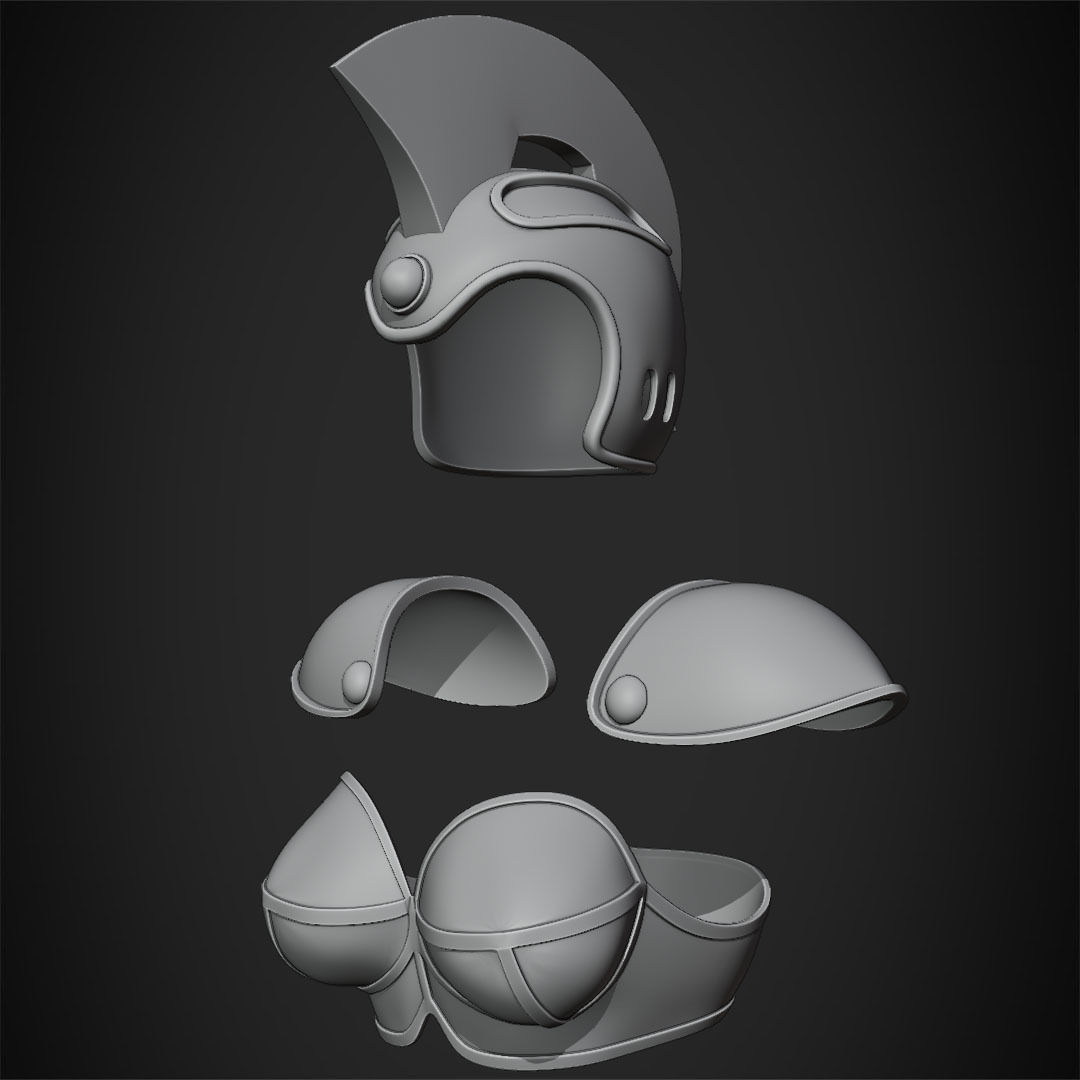 Chi-Chi Battle Armor for Cosplay 3D print model_10