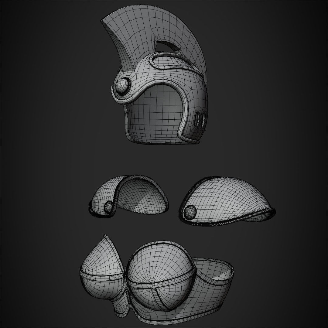 Chi-Chi Battle Armor for Cosplay 3D print model_11