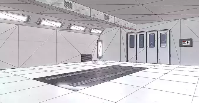 Paint Booth Low Poly VR AR Mobile optimized Low-poly 3D model Paint Booth Low Poly VR AR Mobile optimized Low-poly 3D model