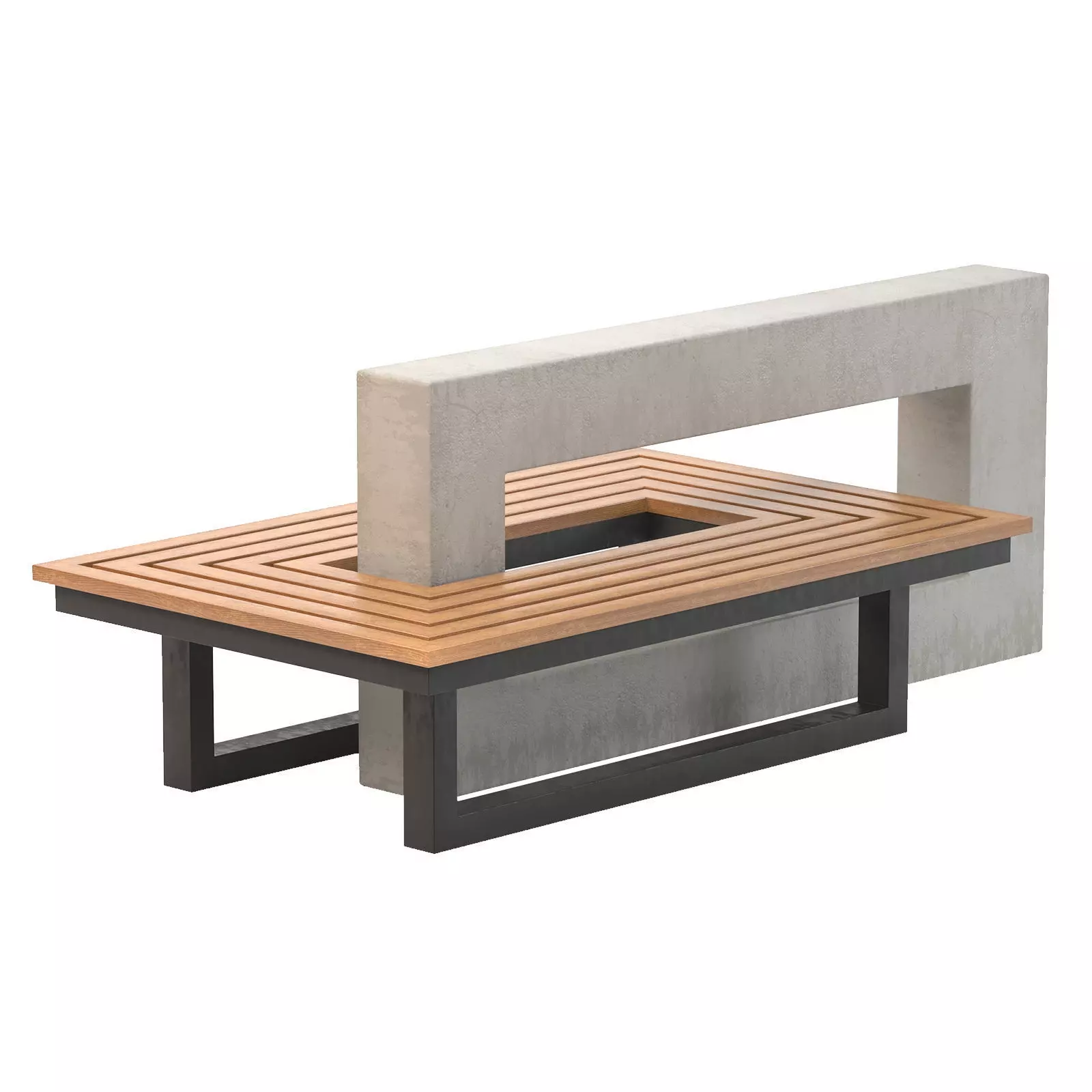 Urban Bench 3D model