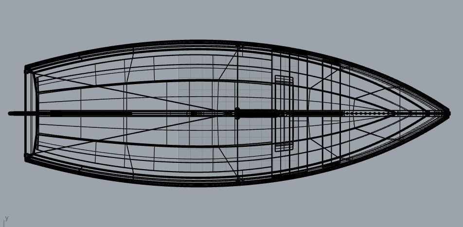 Sailboat model floating in ocean Free 3D model_2