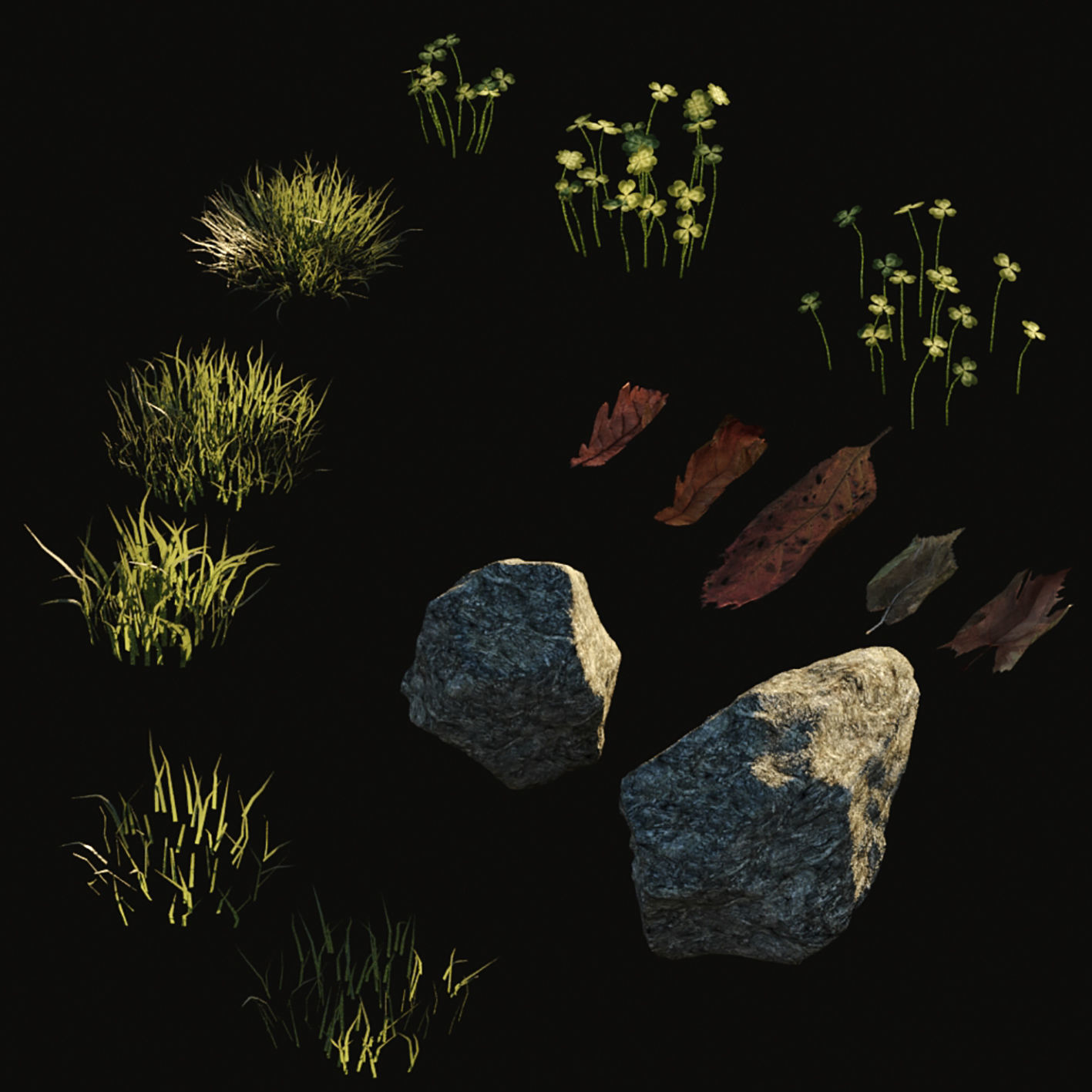 House Grass or Lawns 3D model_6