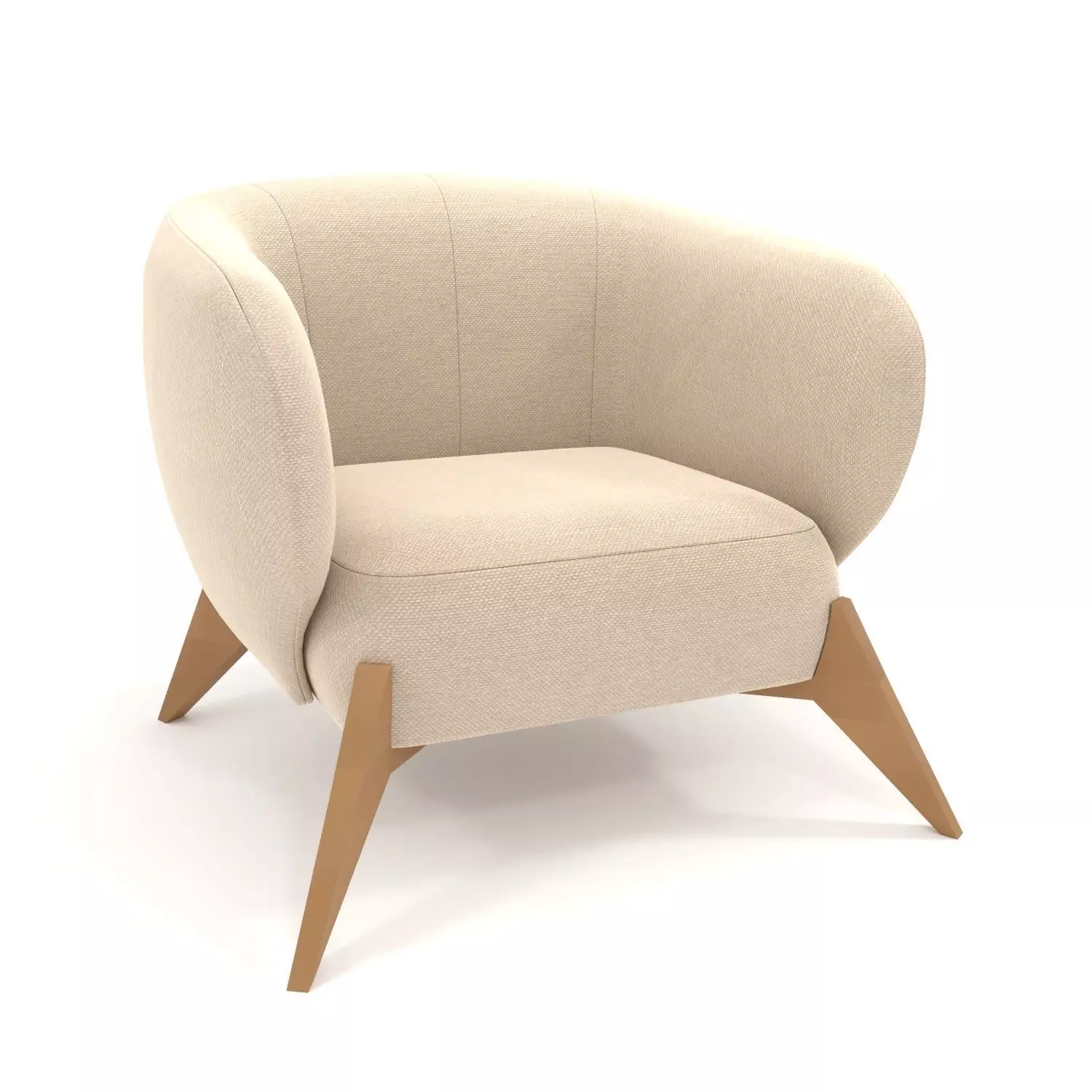 TILAR ARMCHAIR Low-poly 3D model