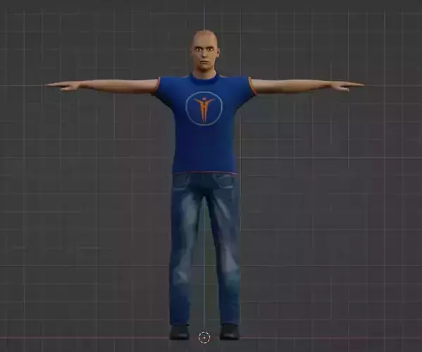 3D Male Character Free 3D model