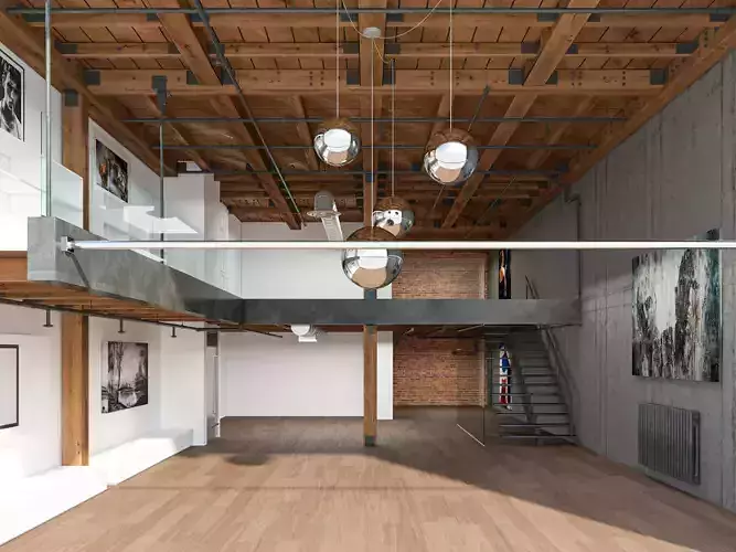 Warehouse Home Loft Office 3d Model 3D model