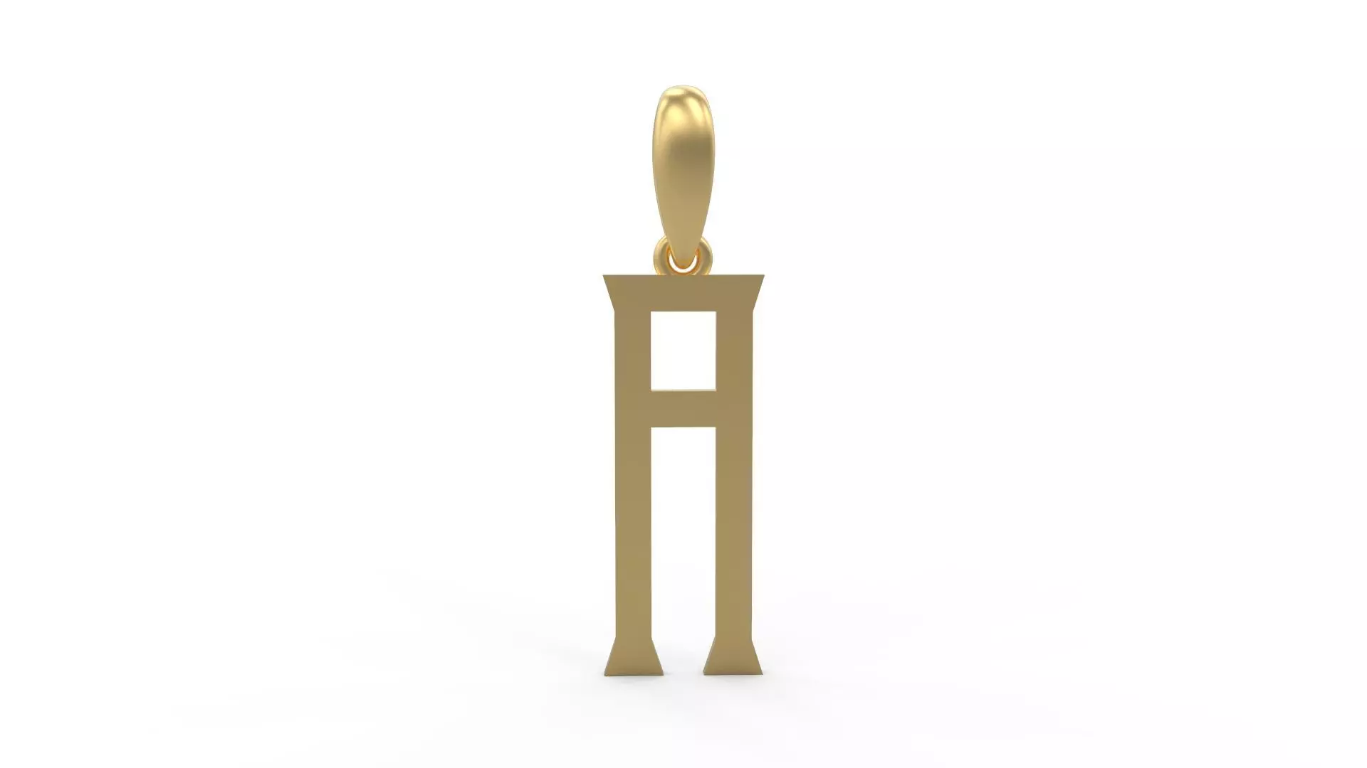 Initial Letters Pendant Singa Serif Regular A 3D print model