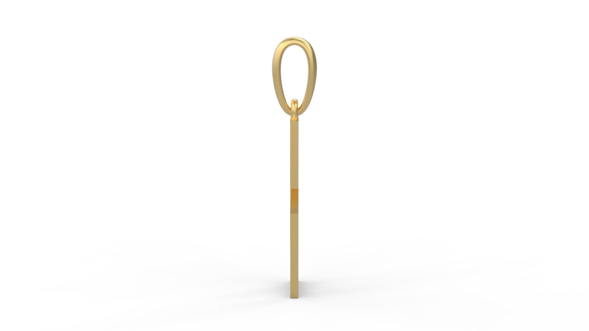 Initial Letters Pendant Singa Serif Regular B 3D print model_2