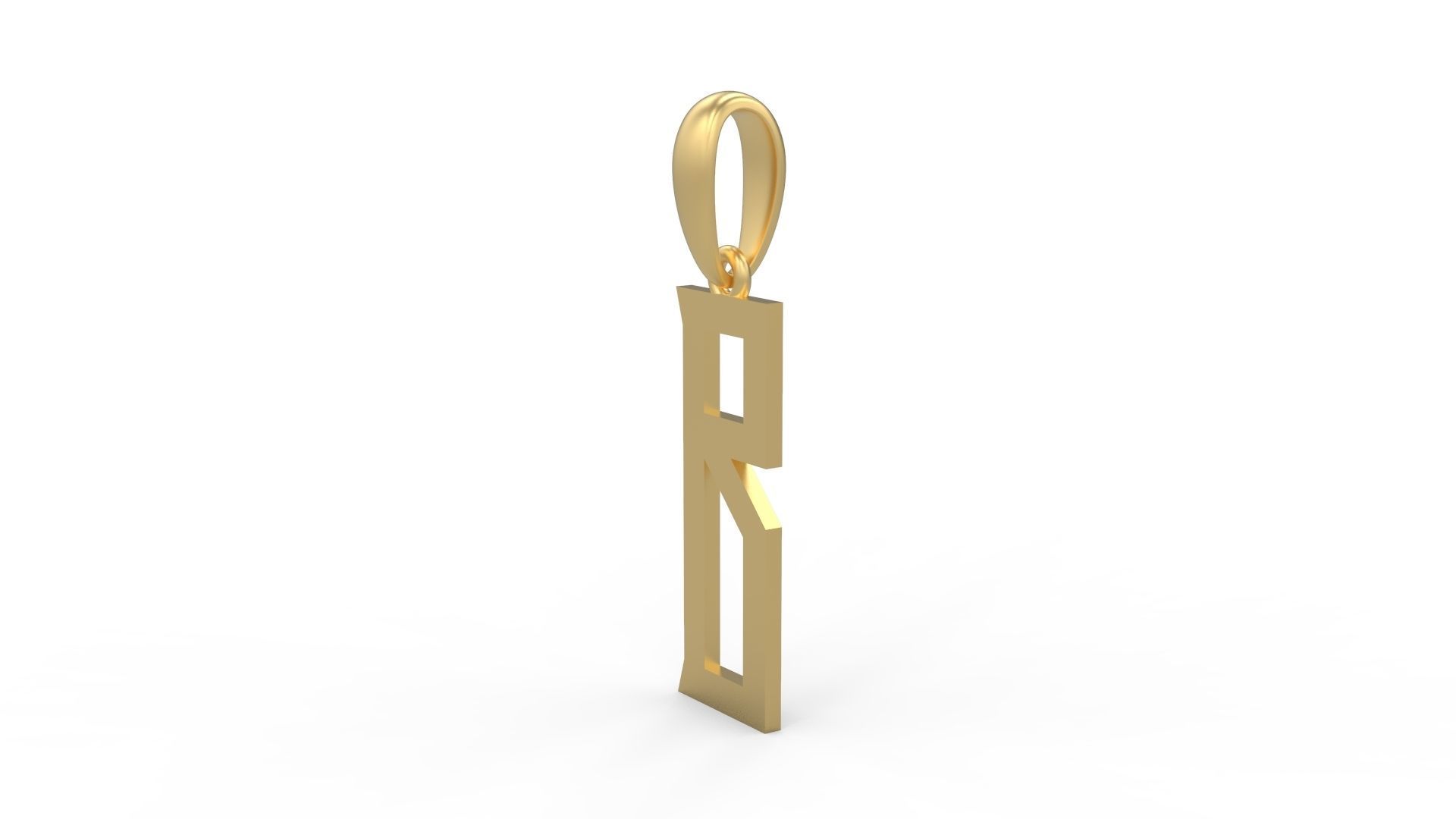 Initial Letters Pendant Singa Serif Regular B 3D print model_1
