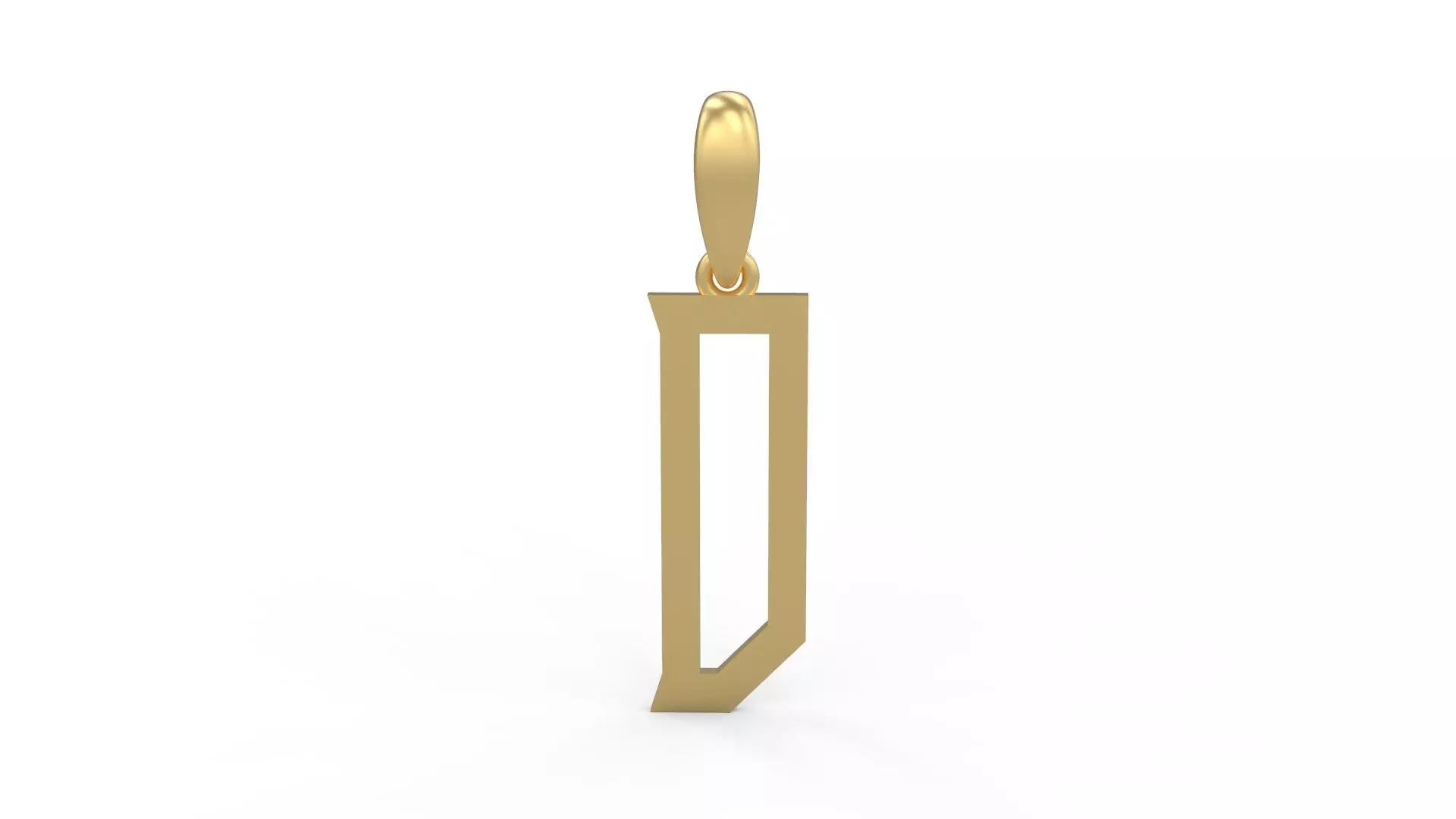 Initial Letters Pendant Singa Serif Regular D 3D print model