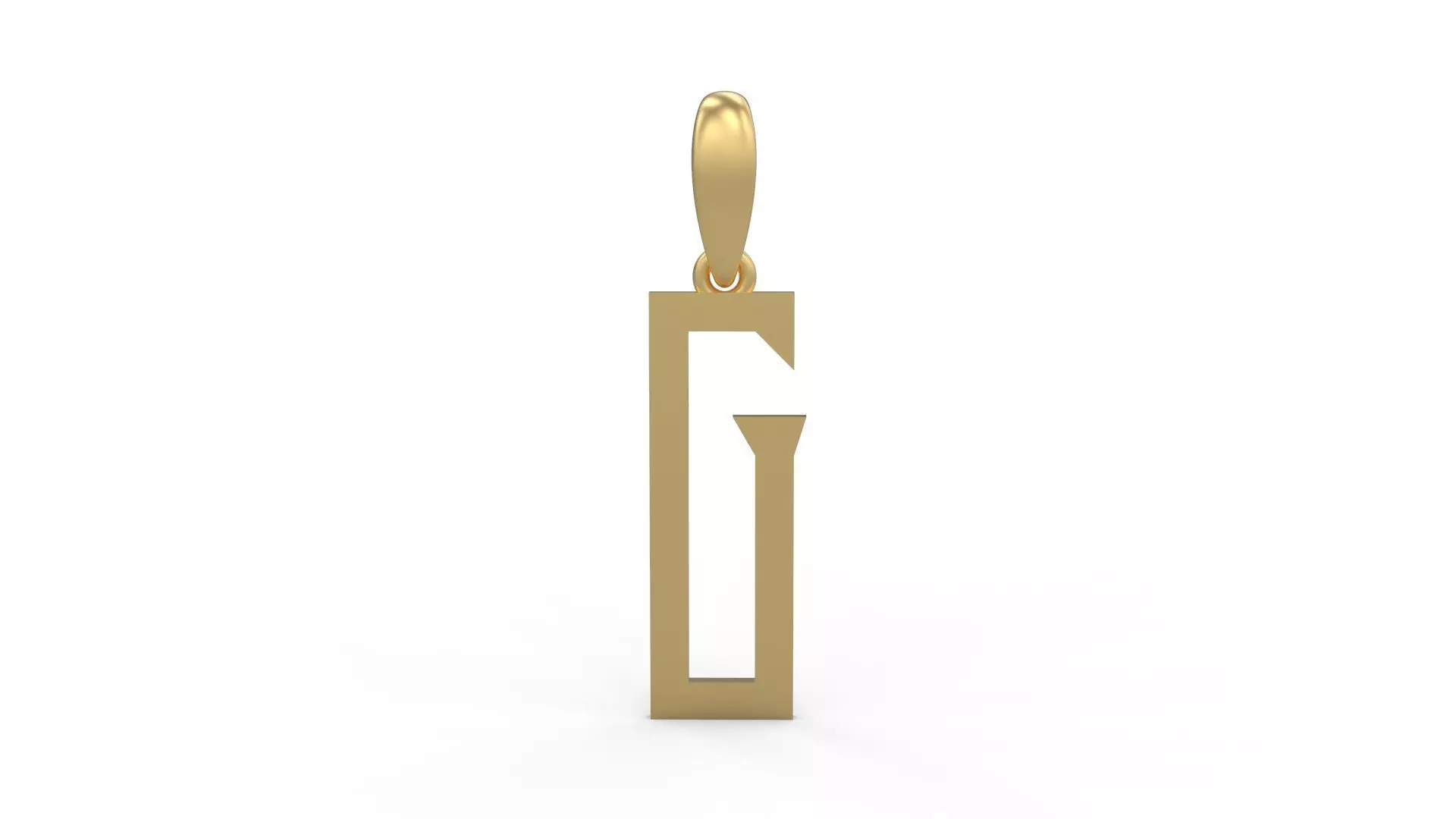 Initial Letters Pendant Singa Serif Regular G 3D print model