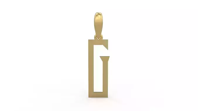 Initial Letters Pendant Singa Serif Regular G 3D print model