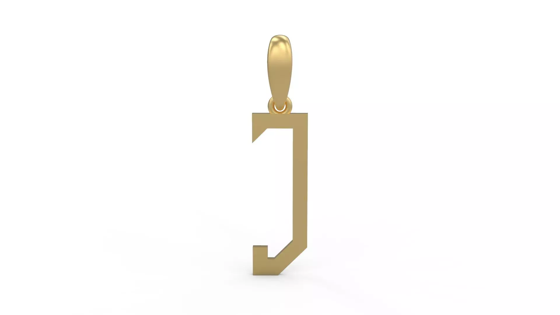 Initial Letters Pendant Singa Serif Regular J 3D print model