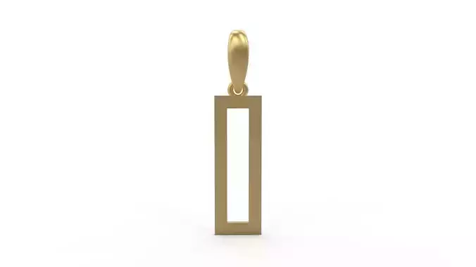 Initial Letters Pendant Singa Serif Regular O 3D print model
