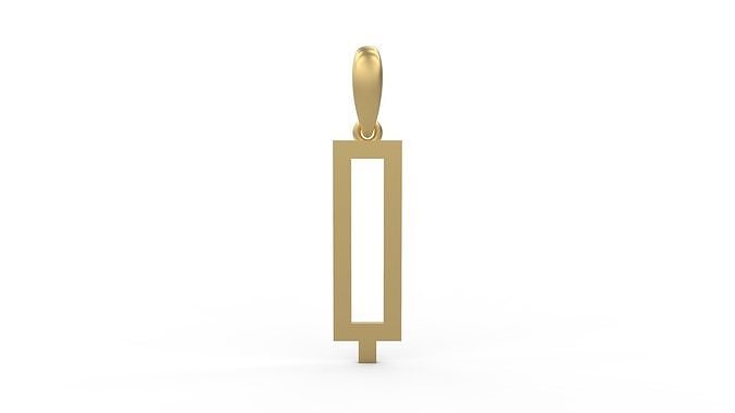 Initial Letters Pendant Singa Serif Regular Q 3D print model