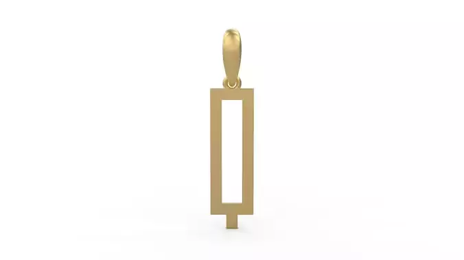 Initial Letters Pendant Singa Serif Regular Q 3D print model