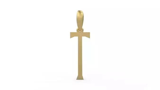 Initial Letters Pendant Singa Serif Regular T