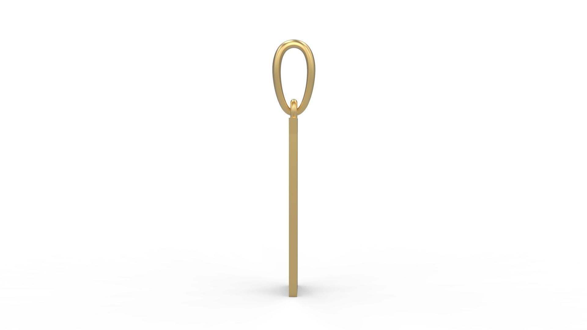 Initial Letters Pendant Singa Serif Regular U 3D print model_2