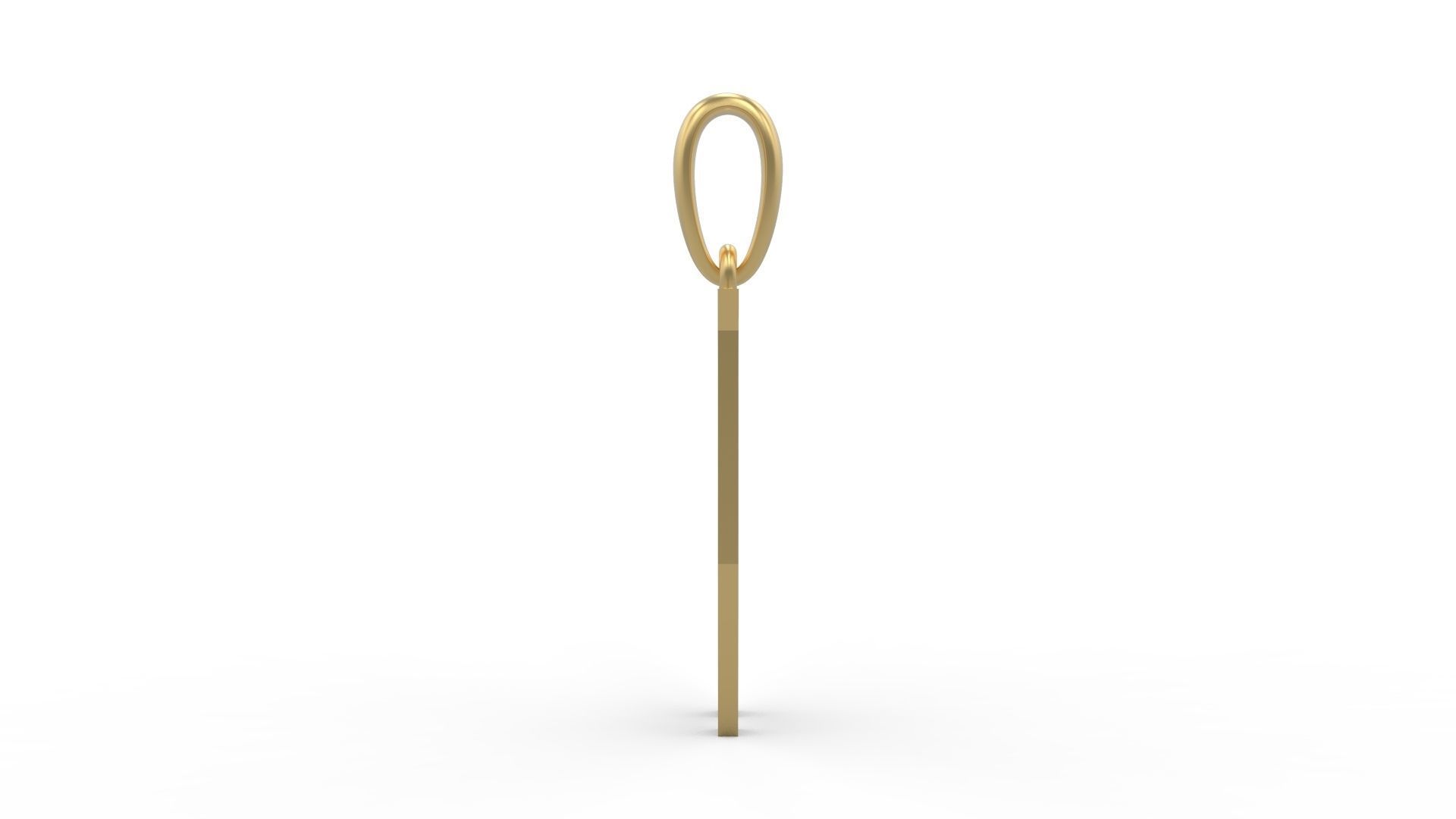 Initial Letters Pendant Singa Serif Regular W 3D print model_2