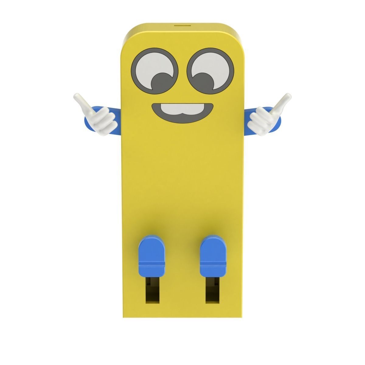 Printable Cartoonish Mobile Holder With Moving Parts  3D print model_5