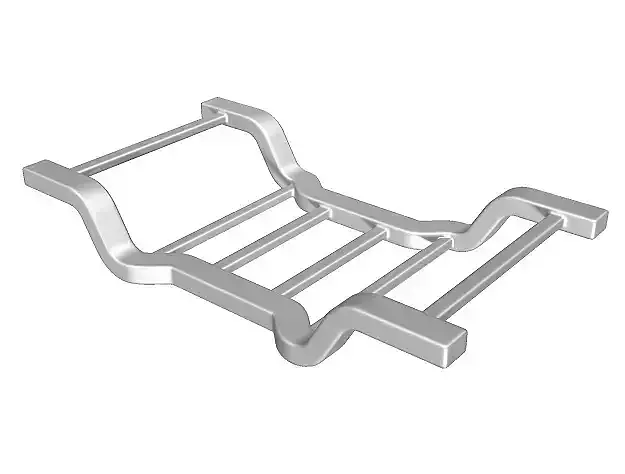 Classic Vehicle Chassis Low-poly 3D model