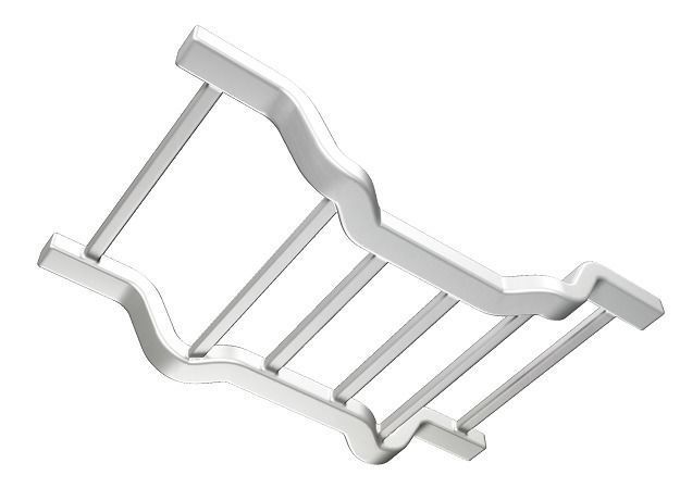 Classic Vehicle Chassis Low-poly 3D model_2