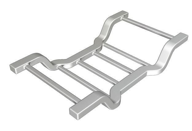 Classic Vehicle Chassis Low-poly 3D model_1