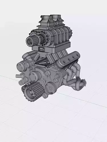 Roots Blown LSX with accessories 8 71 blower