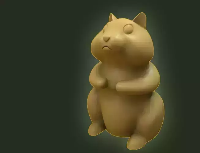 hamster golden 3D print model