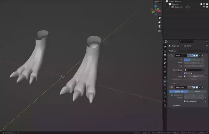 Dragon foot for your dragon or dinosaur