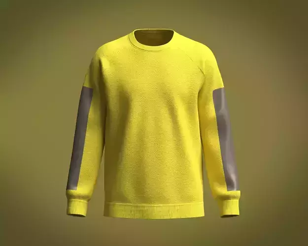 Sweatshirt-Mens Yellow 