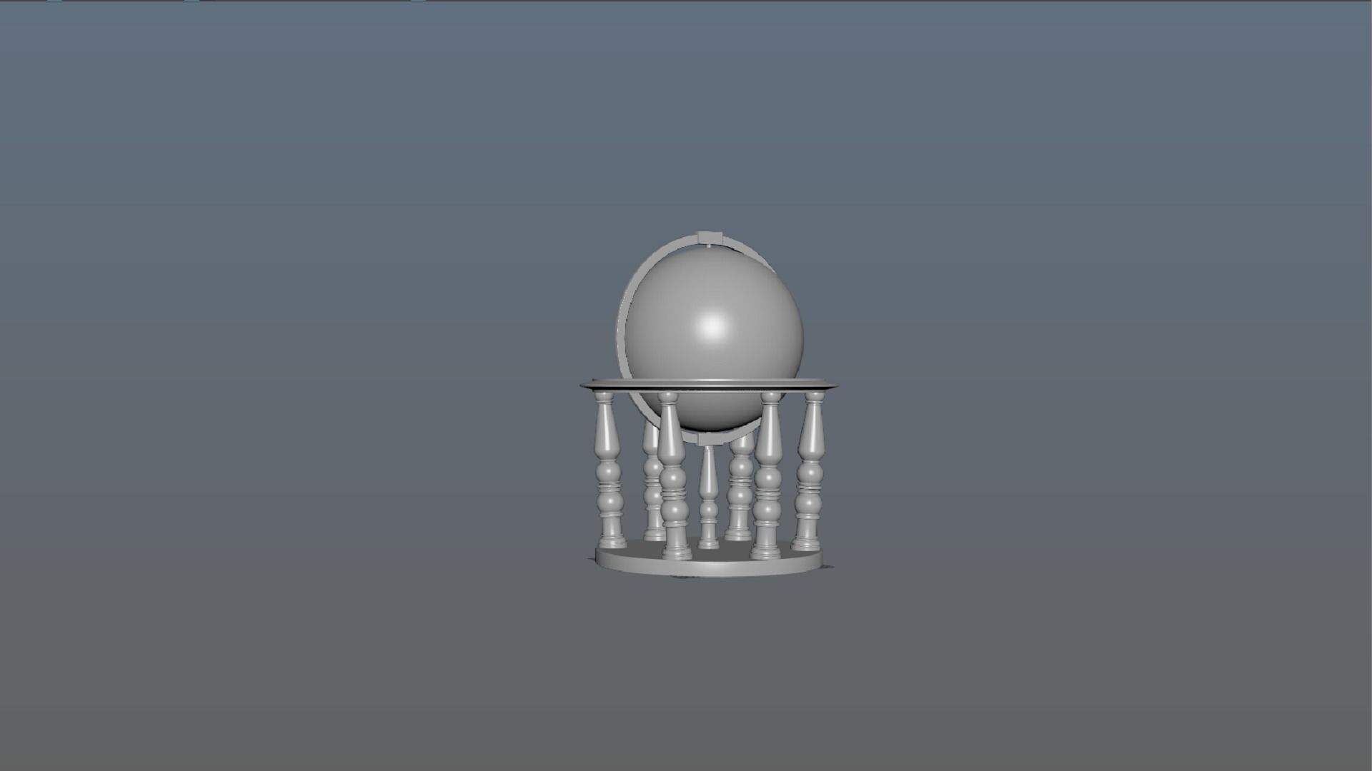 Globe world map PBR low-poly 3D model Low-poly 3D model_7