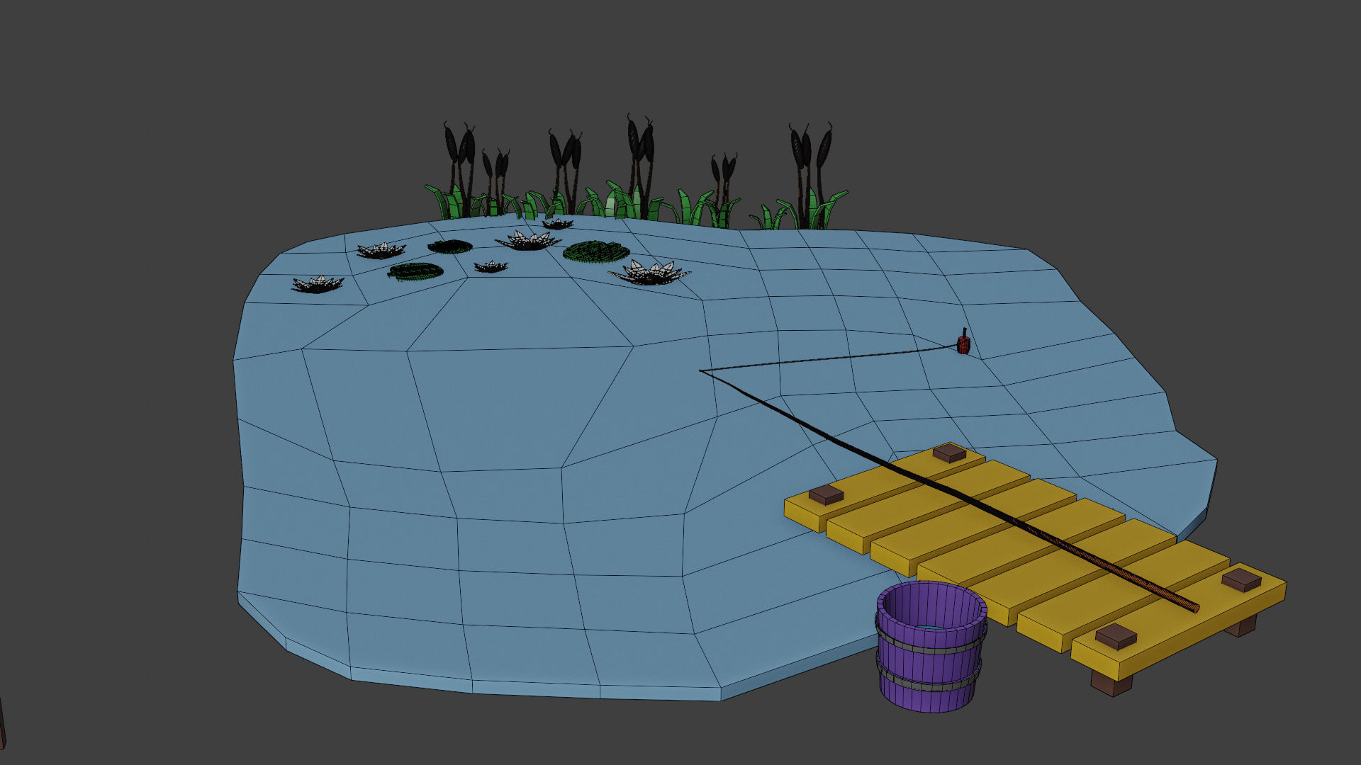 village simpsons house Low-poly 3D model_18