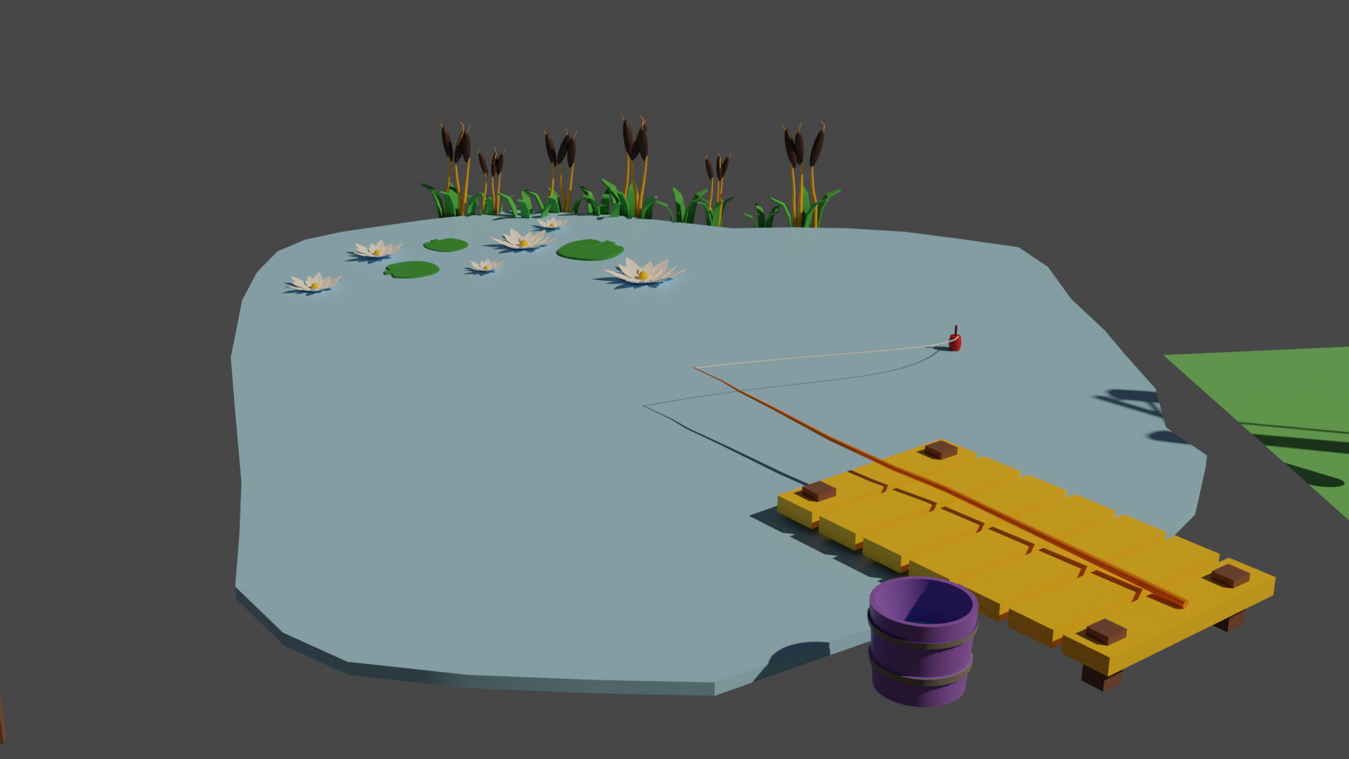 village simpsons house Low-poly 3D model_10