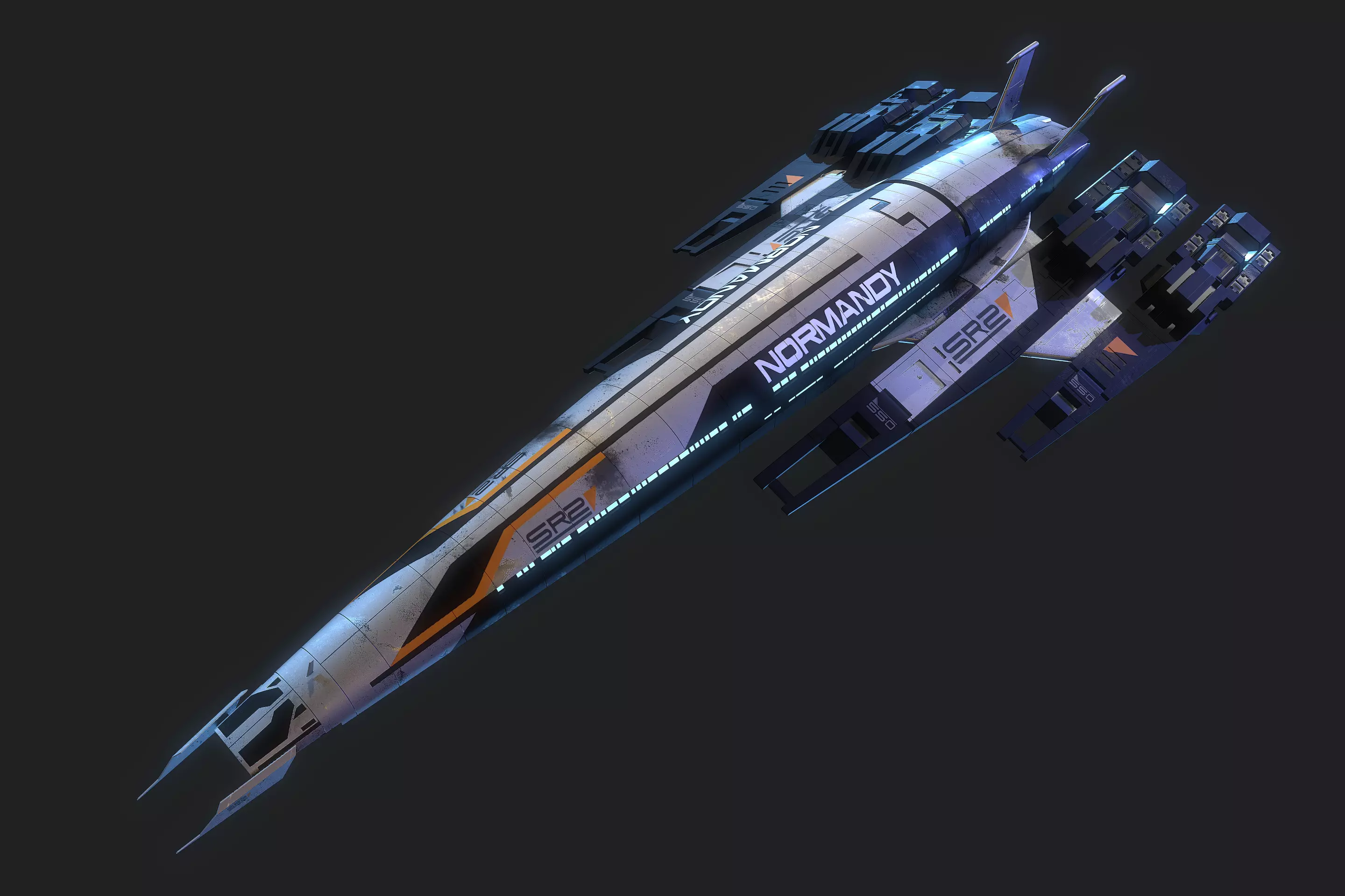 Normandy SR-2  Mass Effect  3D model_0