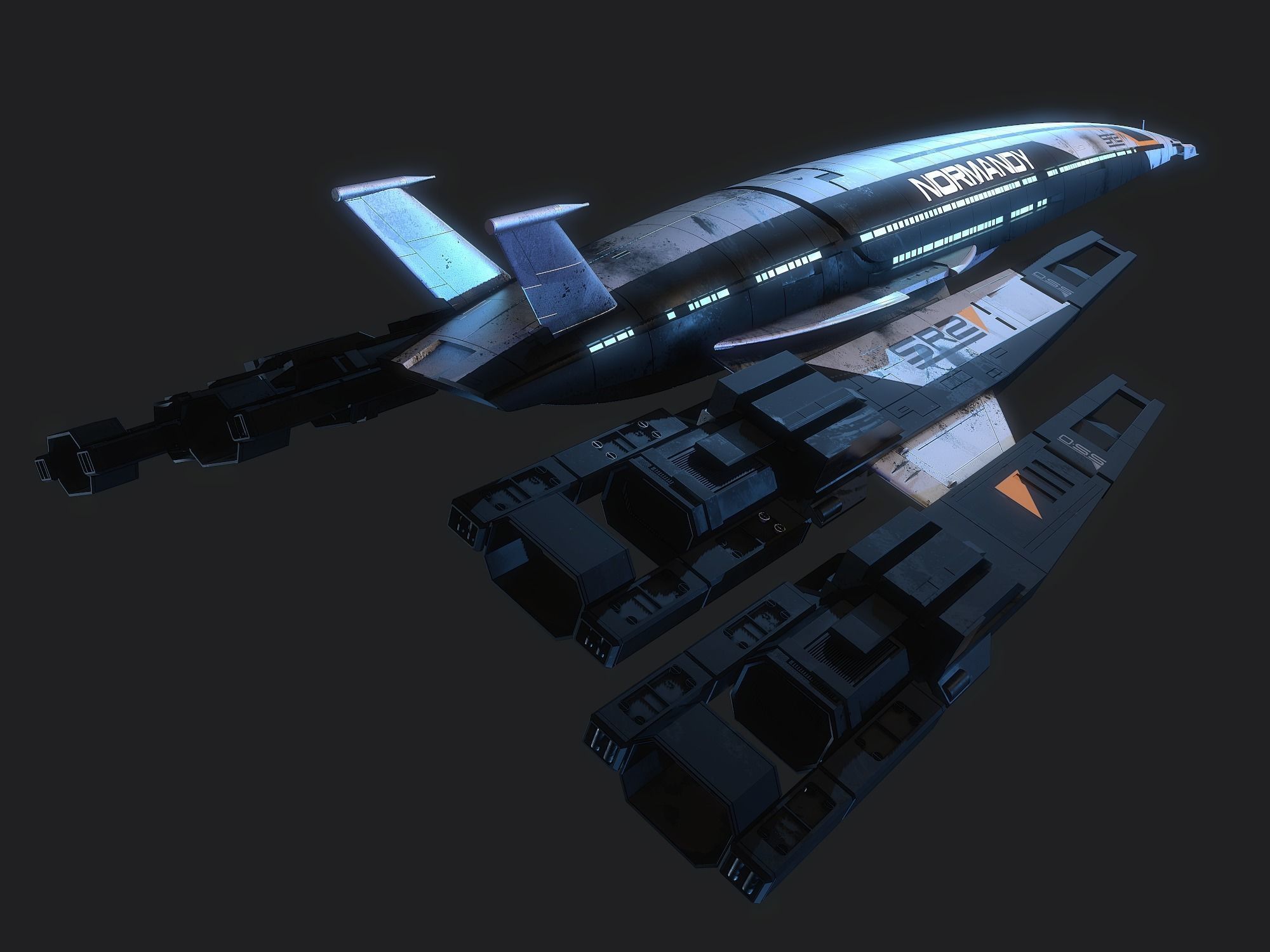 Normandy SR-2  Mass Effect  3D model_7
