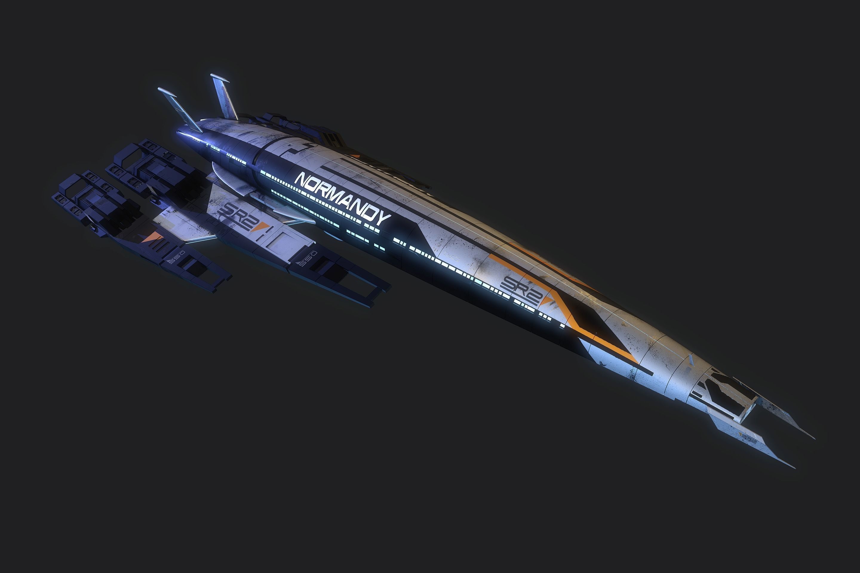 Normandy SR-2  Mass Effect  3D model_1
