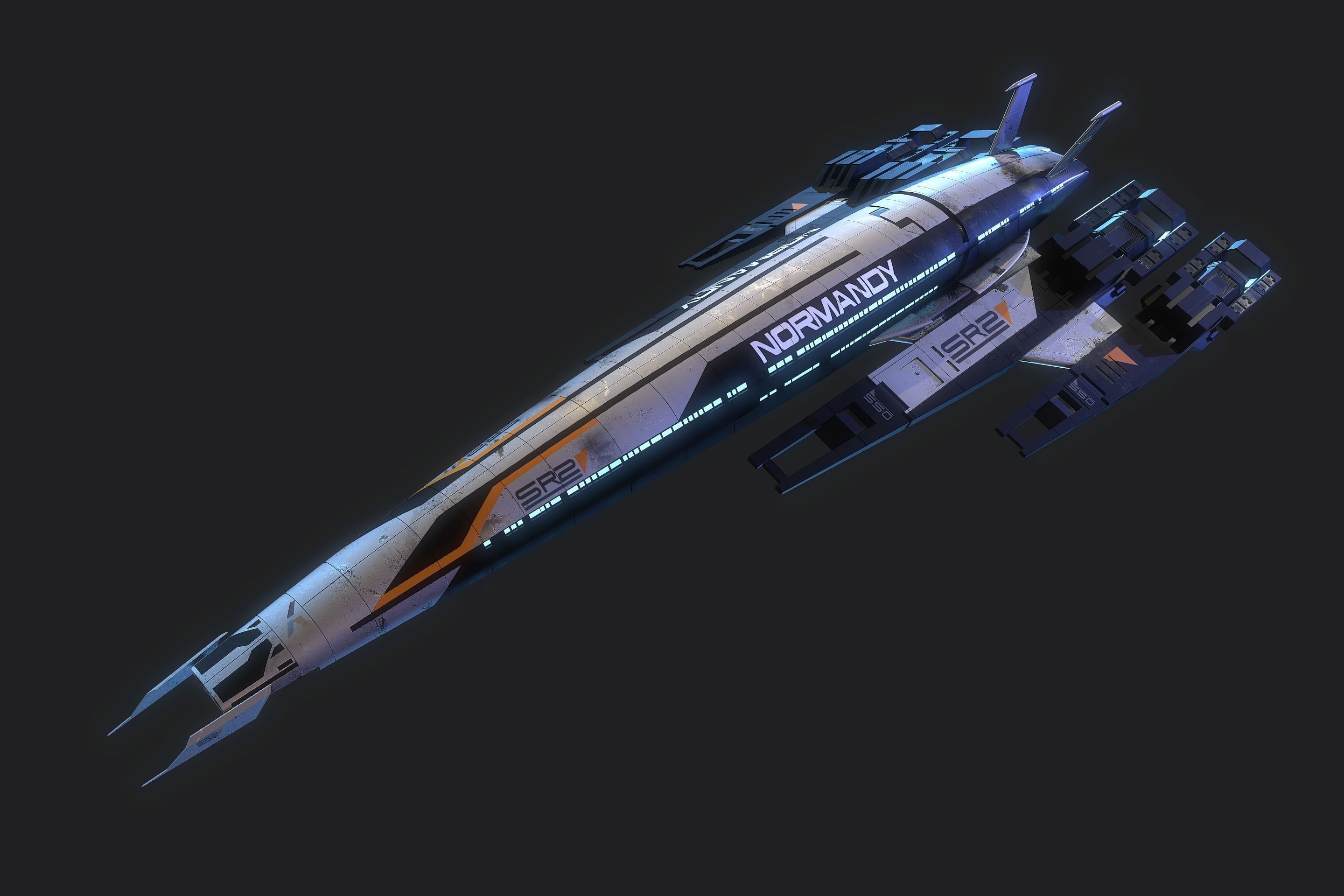 Normandy SR-2  Mass Effect  3D model_2