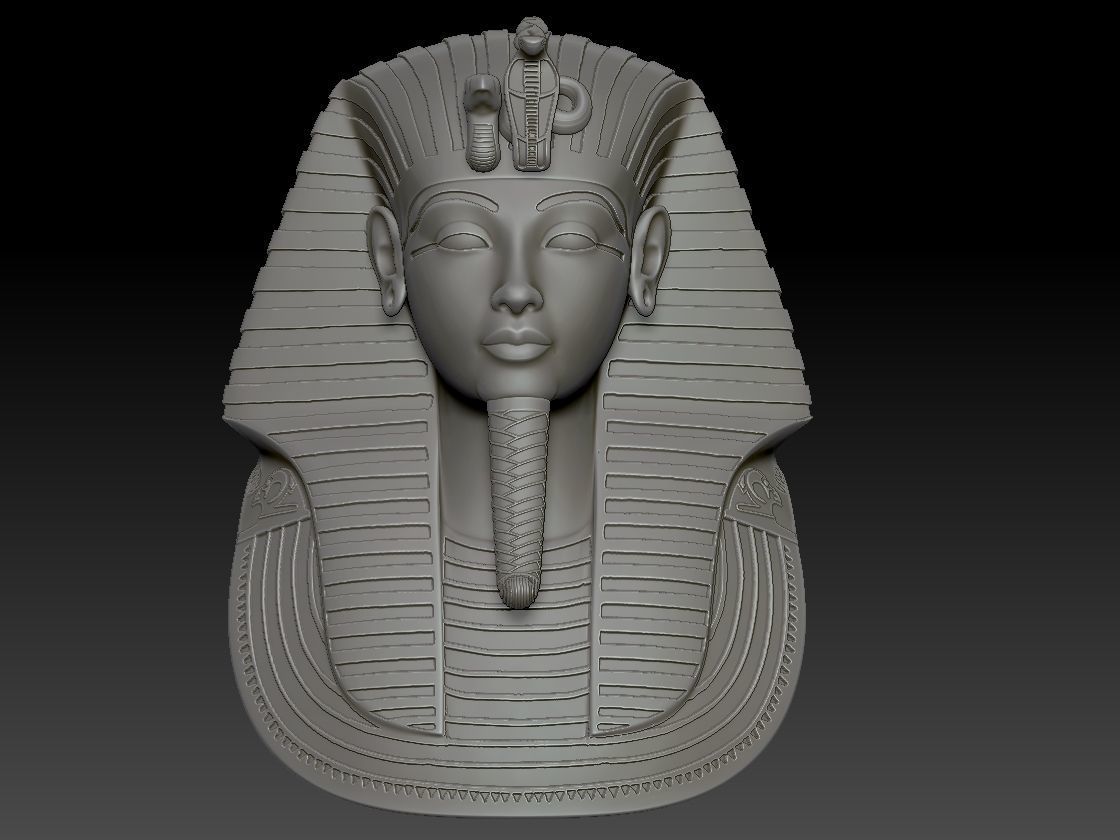 Tutankhamun Mask  3D print model_0