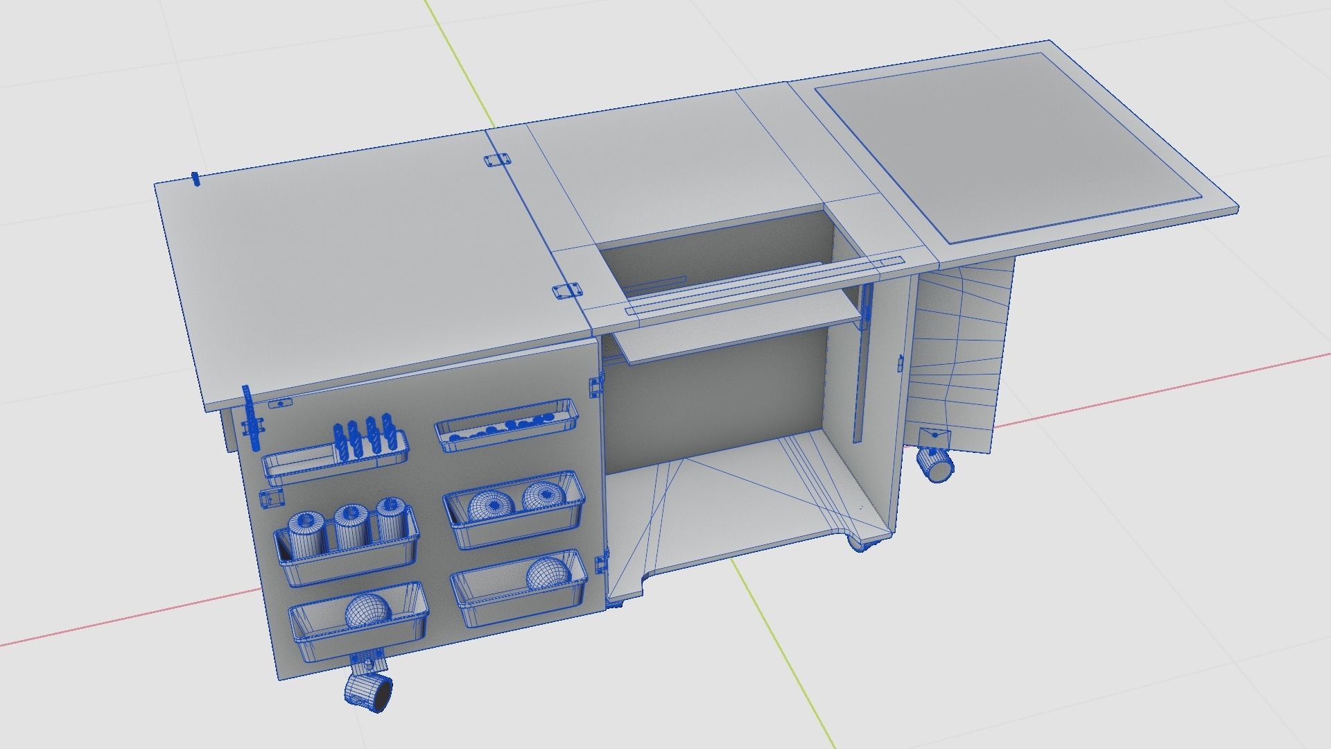 sewing table 3D model_5