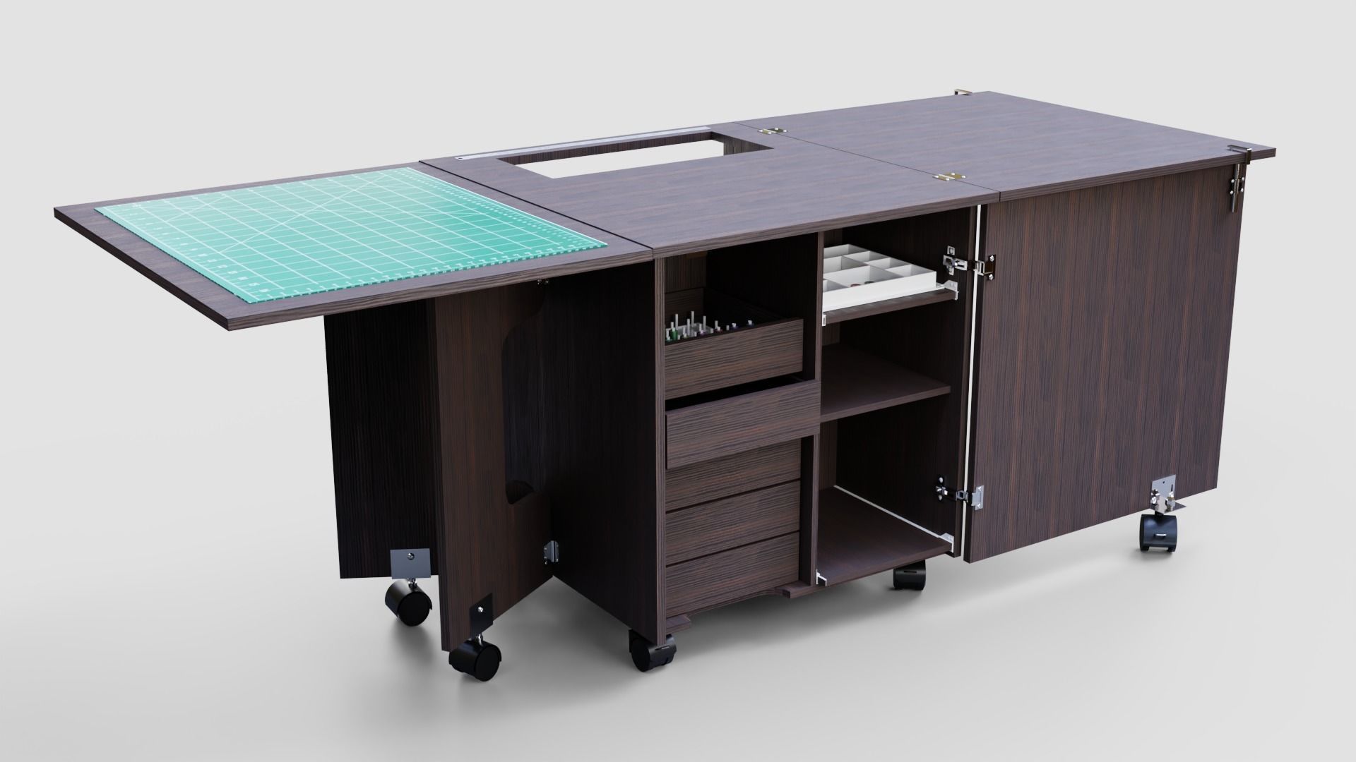 sewing table 3D model_2