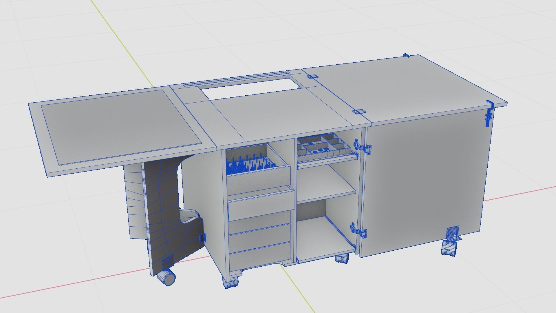 sewing table 3D model_6