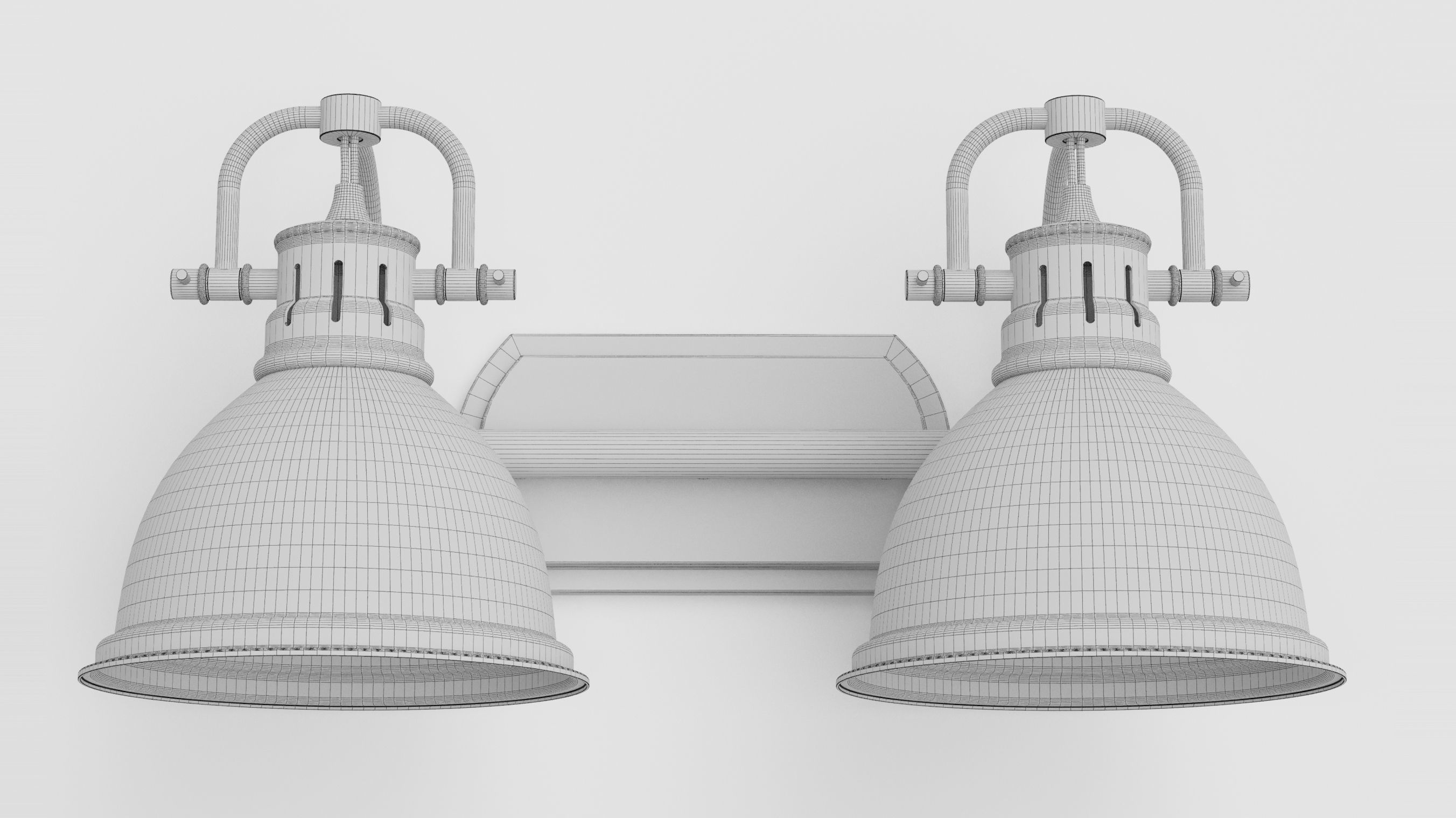  Golden Lighting 3602 BA2 Chrome Black 3D model_3