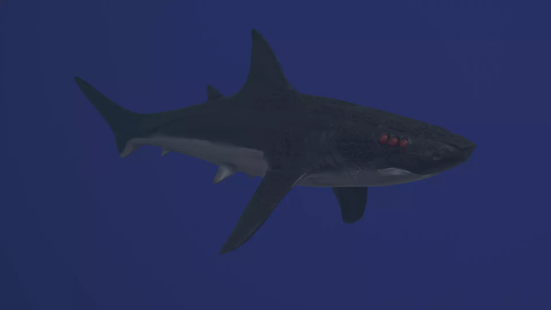 shark demon Free low-poly 3D model