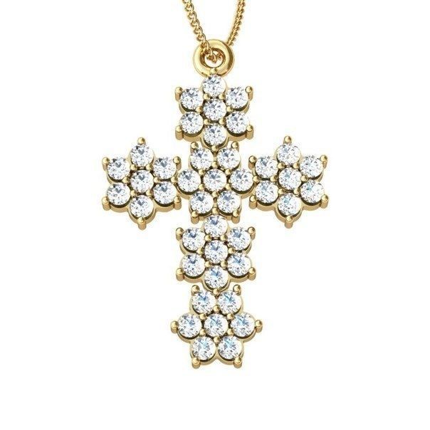 Cross diamond 3D print model_8