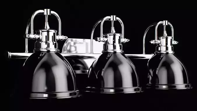 Golden Lighting 3602 BA3 Chrome Black