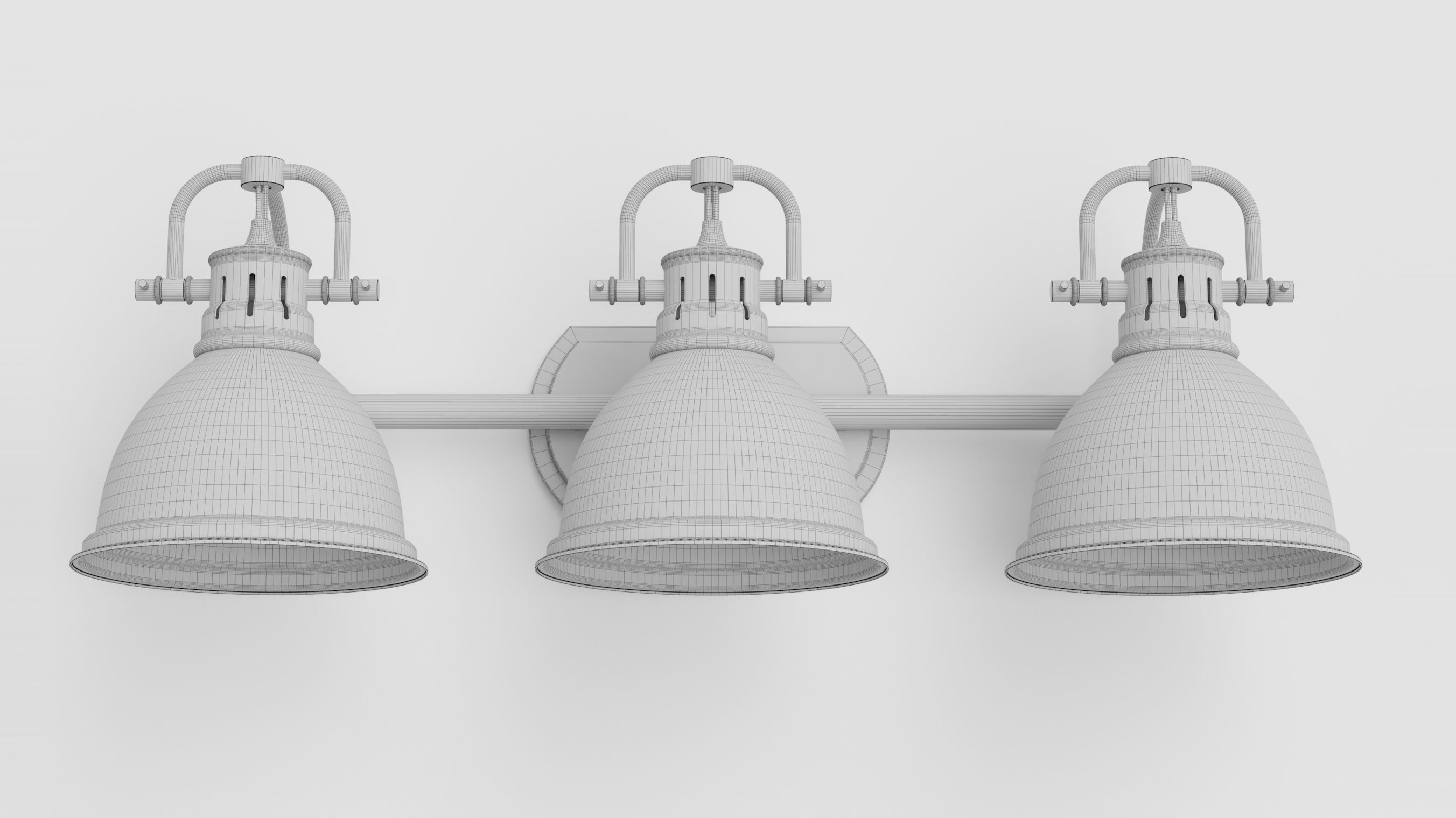 Golden Lighting 3602 BA3 Chrome Black 3D model_3