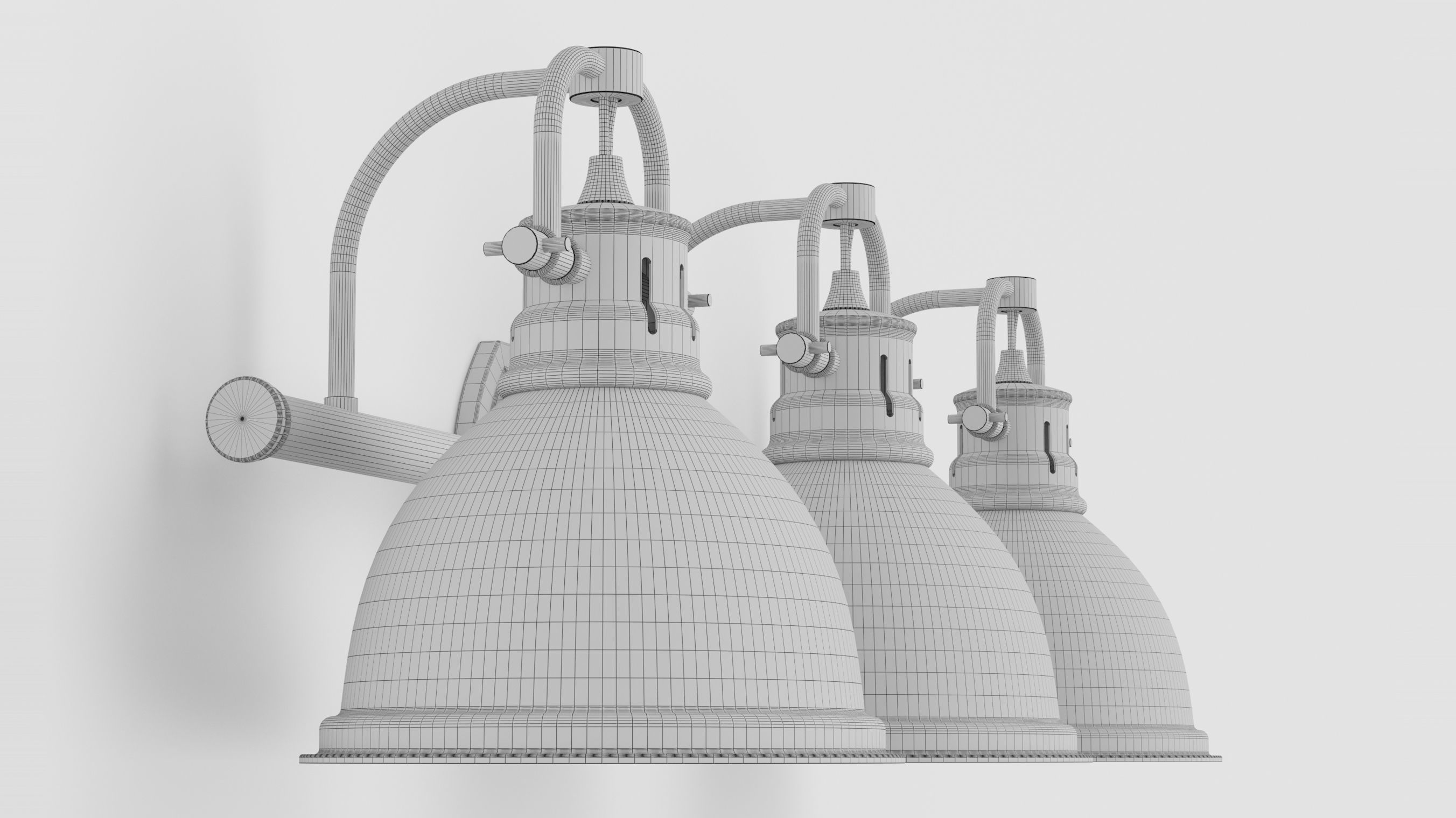 Golden Lighting 3602 BA3 Chrome Black 3D model_7