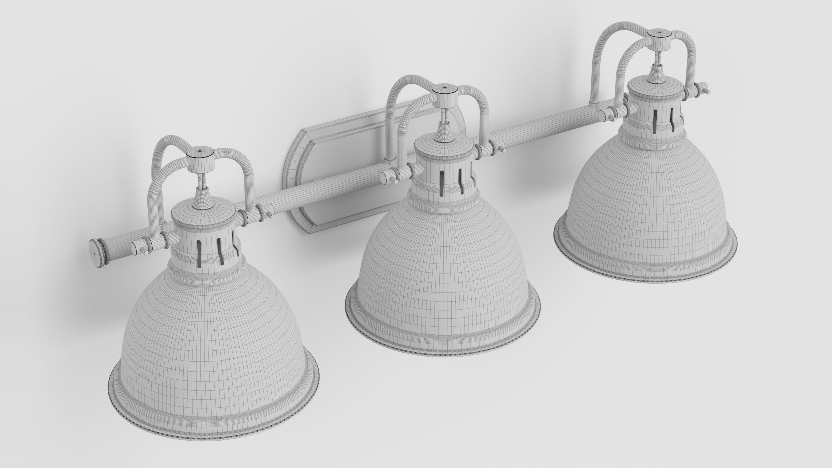 Golden Lighting 3602 BA3 Chrome Black 3D model_5